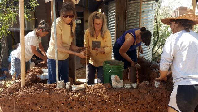 Cob Bottle Wall Building, Spring Harvest & Feast